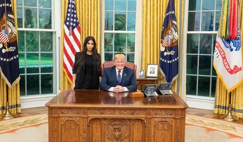 Donald Trump și Kim Kardashian, cea mai improbabilă întâlnire politică de rang înalt