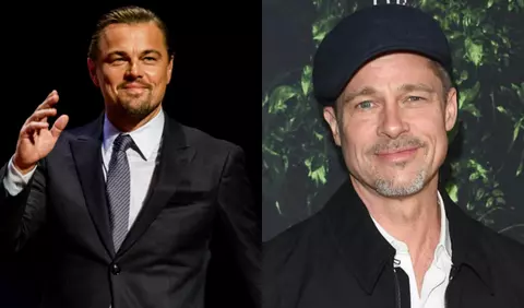 Imaginea cu Leonardo DiCaprio și Brad Pitt din filmul "Once Upon a Time in Hollywood" a fost modificată în Photoshop