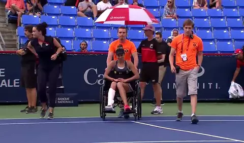 Mihaela Buzărnescu a suferit o accidentare în meciul cu Elina Svitolina