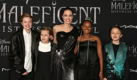 Copiii Angelinei Jolie, alături de mama lor la premiera filmului Maleficent