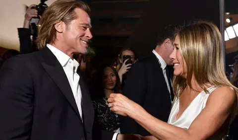 Jennifer Aniston și Brad Pitt au avut o scurtă reuniune la un after party de la Premiile Oscar