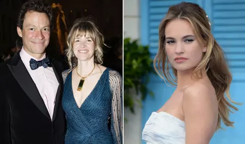 Ce părere are soția lui Dominic West despre imaginile cu actorul sărutând-o pe Lily James