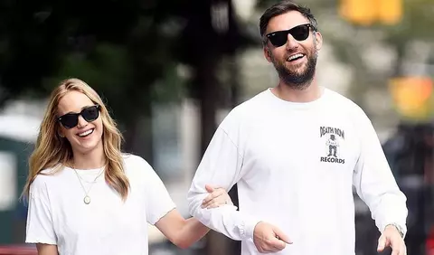 Jennifer Lawrence și Cooke Maroney, apariție rară în New York