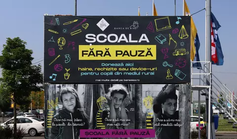 Școala fără pauză, o nouă campanie Băneasa Shopping City & Banca de bine