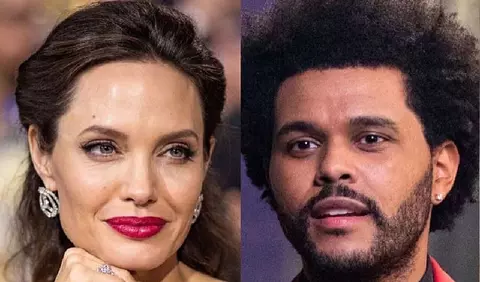 Angelina Jolie și The Weeknd au fost surprinși în Los Angeles