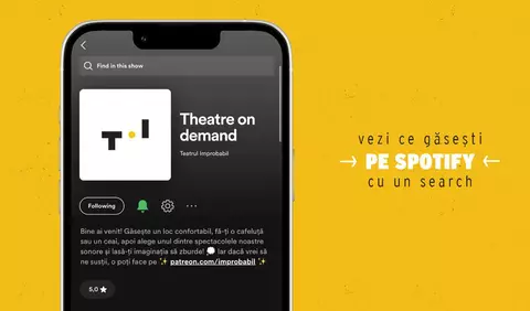 Teatrul Improbabil, acum pe Spotify sub numele „Theatre on demand”