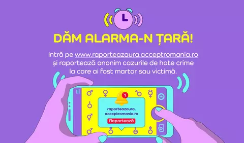 Românii pot raporta anonim comportamentele și infracțiunile motivate de ură la adresa persoanelor LGBT+ și altor grupuri vulnerabile