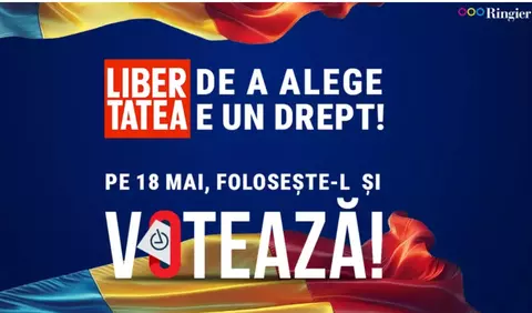 Libertatea de a alege e un drept! Pe 18 mai, folosește-l și votează!