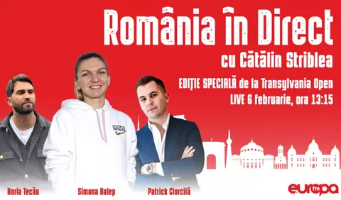 "România în direct": Europa FM transmite de pe terenul de tenis, la Transylvania Open