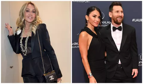 Anastasia Soare, alături de Lionel Messi și partenera lui, Antonela Roccuzzo, la Formula 1 Miami