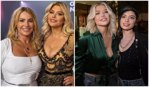 Nadia Comăneci, la Palatul Elisabeta alături de Loredana Groza și fiica ei, Elena. Fotografia care a atras atenția fanilor