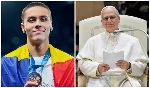 David Popovici s-a întâlnit cu Papa Leon al XIV-lea la Vatican. Campionul olimpic i-a oferit un cadou Suveranului Pontif: "Un moment unic"