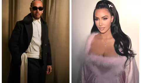 Kim Kardashian și Lewis Hamilton, imagini rare din vacanța tropicală alături de familie