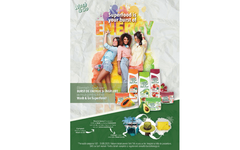 Wash&Go Super Food - noile produse cu 98% ingrediente naturale