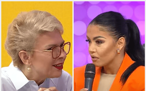 Reacția lui Teo Trandafir când Andreea Mantea a apărut la ea în emisiune, vizibil mai slabă: „Scoabă te-ai făcut!”