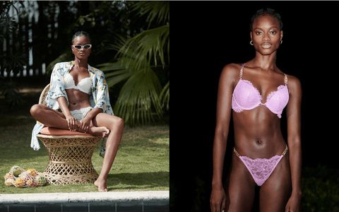 Lasă-te fermecată de imprimeurile și materialele sublime din noile colecții Victoria's Secret