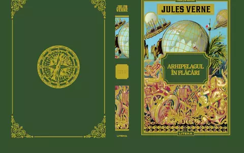 ”Arhipelagul în flăcări”, din colecția Jules Verne, o ficțiune romantică și multă aventură