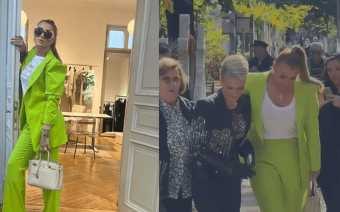 Cât costă costumul purtat de Anamaria Prodan la parastasul mamei sale, Ionela Prodan: „Este Versace”. L-a accesorizat cu bijuterii de lux