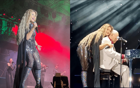 Loredana Groza, duet emoționant cu Horia Moculescu, la Festivalul de la Mamaia. S-a așezat în genunchi și i-a sărutat picioarele compozitorului: „Este mai mult decât un guru al muzicii românești”