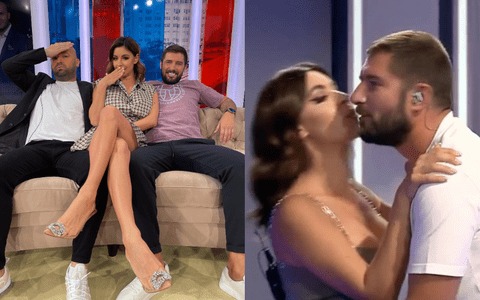 Cătălin Cazacu a sărutat-o în direct, la TV, pe Natalia Mateuț: „A fost o...” Natalia și Ramona Olaru, fosta iubita a prezentatorului TV, sunt prietene