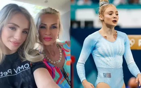 Cum s-a apucat Sabrina Voinea de gimnastică: "Mama mă lăsa acasă, iar eu începeam să plâng și îmi doream mult să merg acolo. M-a luat o zi, două...". Sportiva în vârstă de 17 ani este antrenată de mama ei, Camelia Voinea, fostă gimnastă olimpică