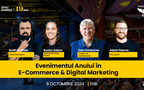 Scott Stratten, Tom Fishburne, Kasim Aslam și Adam Pearce sunt primii speakeri internaționali confirmați la GPeC SUMMIT 8 Octombrie