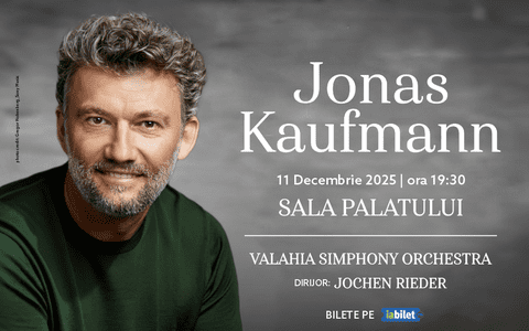 Jonas Kaufmann, tenorul numărul 1 al lumii, ajunge în premieră absolută în Romania la București.