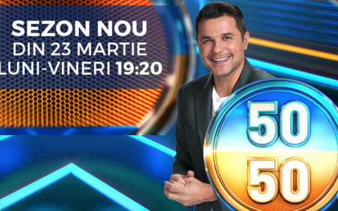 Un nou sezon al emisiunii concurs 50/50 începe cu ediții speciale dedicate meciului Turcia- România