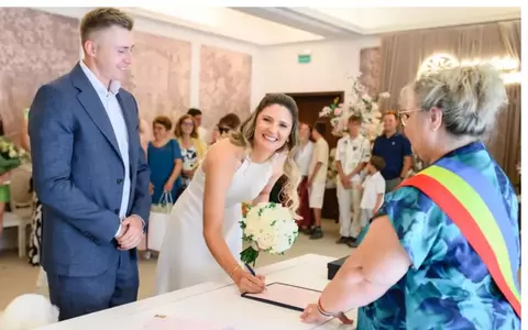Tenismena Irina Begu s-a căsătorit în secret cu antrenorul ei, Victor Crivoi. Imagini emoționante de la cununia civilă