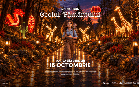 Cel mai mare parc de lumini din țară se deschide pe 16 octombrie în București, la Grădina Botanică.