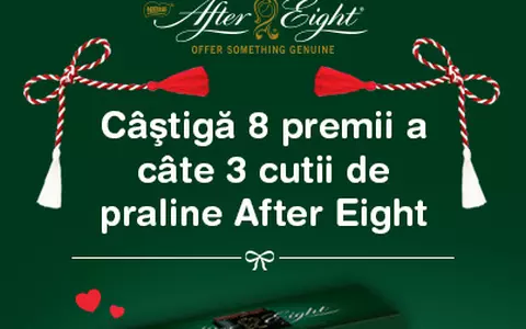 Concurs: Câştigă 8 premii a câte 3 cutii de praline After Eight 
