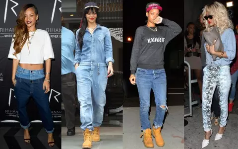MODĂ 2013: Uite ce blugi cool poartă Rihanna!  