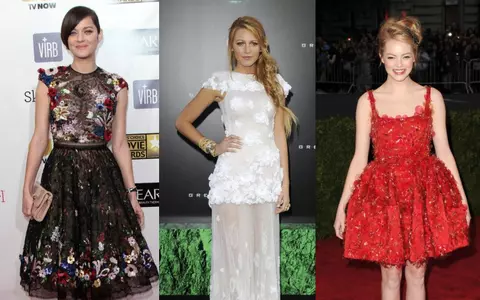 MODA 2013 Trend de primavara: rochia cu flori aplicate