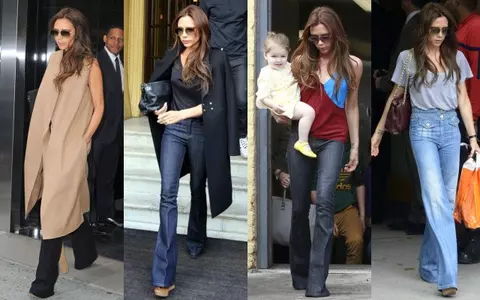Modă 2013: Pantalonii evazaţi. Inspiră-te de la Victoria Beckham!