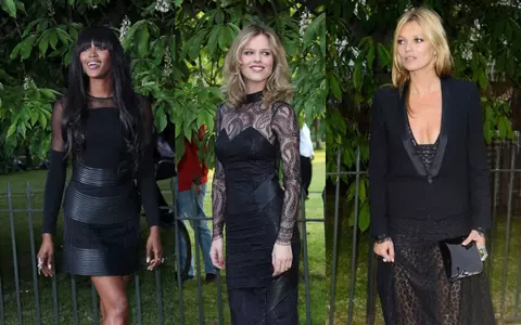 [FOTO] Kate Moss, Naomi Campbell şi Eva Herzigova la o petrecere boemă