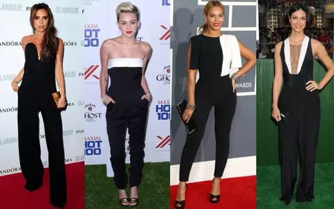 Trend alert: Salopeta alb şi negru, preferata vedetelor! 