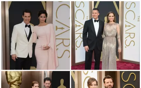 Oscar 2014: Cupluri pe covorul roşu