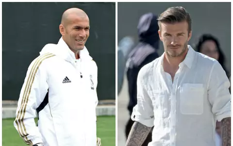 Face to face: David Beckham vs. Zinedine Zidane 