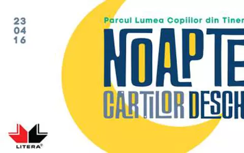 (P) Pe 23 aprilie, Editura Litera vă invită la a patra ediție a evenimentului Noaptea Cărților Deschise!