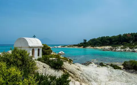 (P) Halkidiki, peninsula cu forma tridentului lui Poseidon