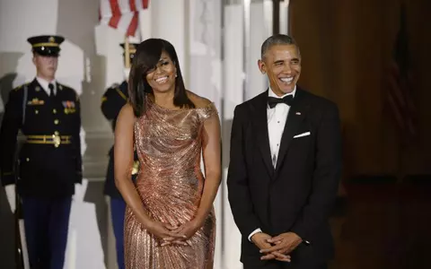Michelle Obama – Într-o rochie senzaţională la ultimul dineu de stat la Casa Albă