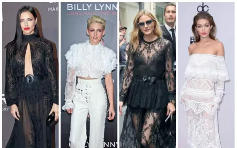 Cum poartă vedetele dantela în 2017: combinații surprinzătoare pentru un look la modă