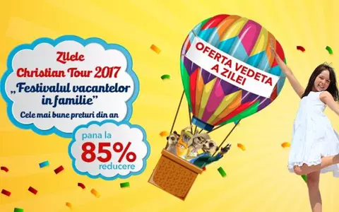 (P) Christian Tour sărbătoreşte 20 ani de la înfiinţare şi dă startul festivalului vacanţelor cu mii de reduceri de până la 85%!