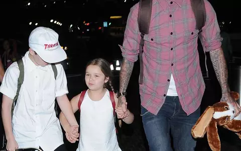 David Beckham apare într-o fotografie controversată împreună cu fiica lui de 5 ani