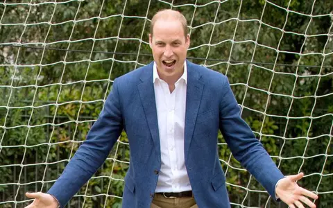 Fotografia zilei: Prințul William, cel mai bun portar cu sânge albastru