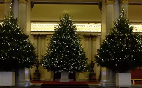 Palatul Buckingham a fost împodobit de sărbătoare. Iată cum arată decorațiunile de Crăciun!