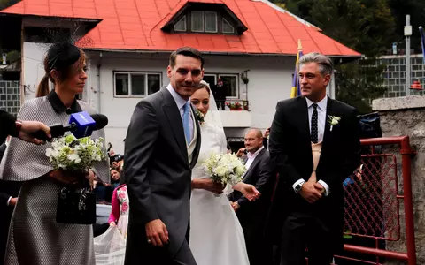 Principele Nicolae și Alina Binder s-au căsătorit. Primele imagini de la nuntă