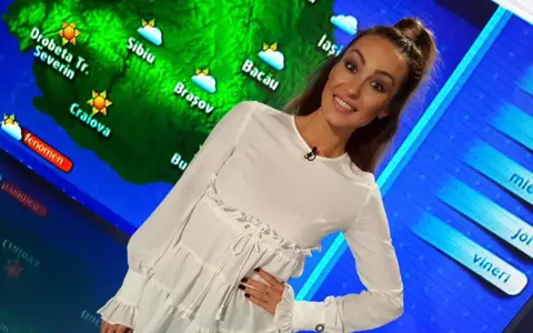 Prima apariţie a Flaviei de la Neatza după ce s-a aflat că este însărcinată. Aşa a ales să se îmbrace