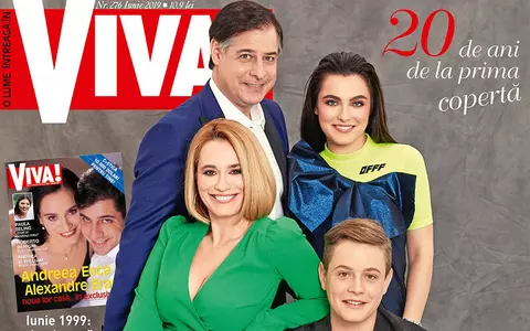 Andreea Esca, pictorial exclusiv cu familia, la 20 de ani de la prima copertă VIVA! "Am avut impresia că se împlinesc 10 ani de atunci"