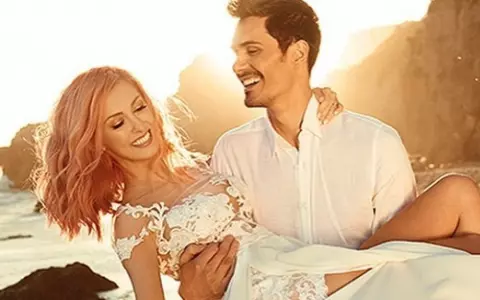 Andreea Bălan și George Burcea s-au căsătorit azi. Primele imagini de la cununia civilă